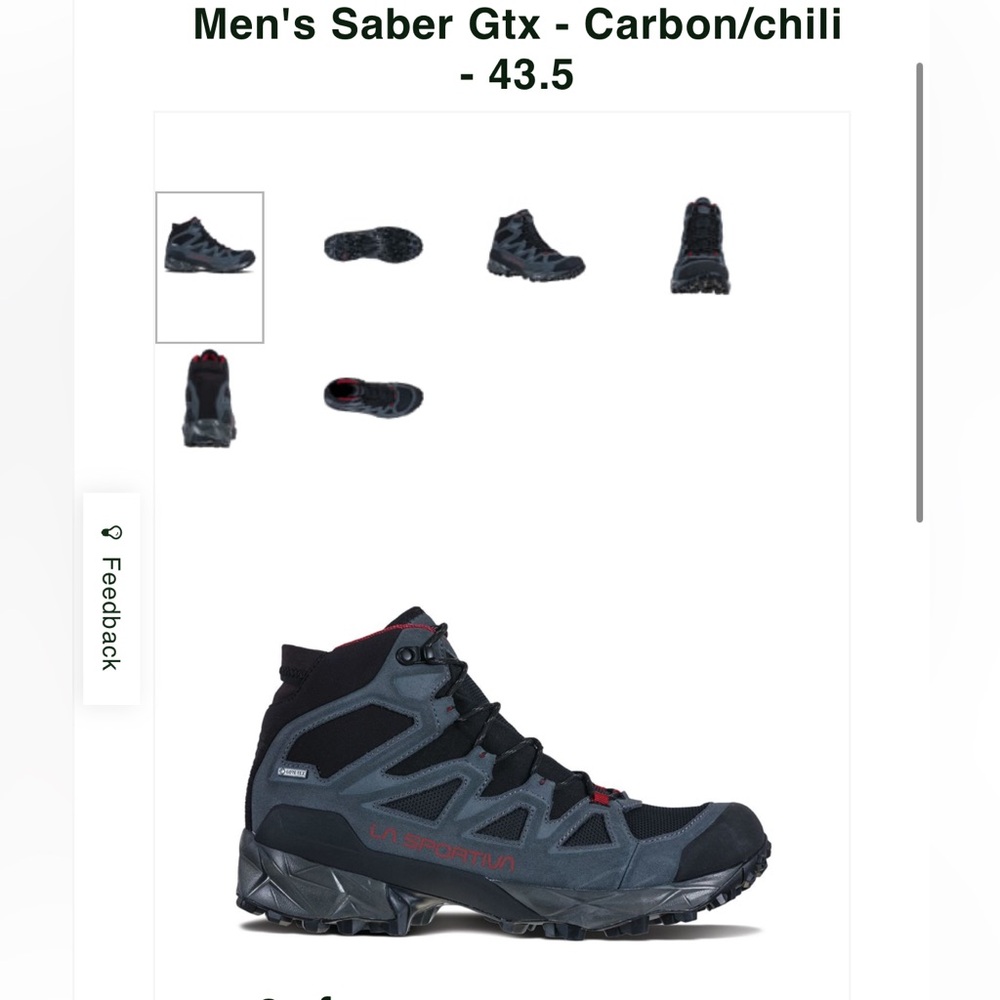 La Sportiva Saber GTX. Barely used.